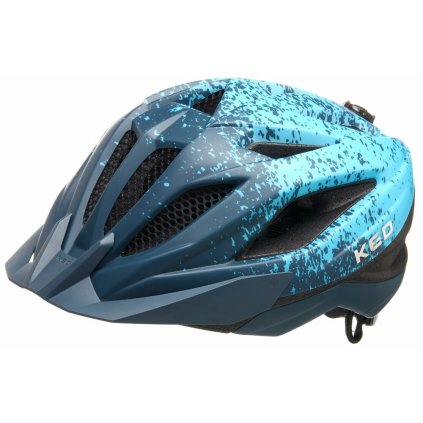 přilba KED Street Junior Pro M deep blue cyan matt 53-58 cm (Barva modrá, Velikost M)