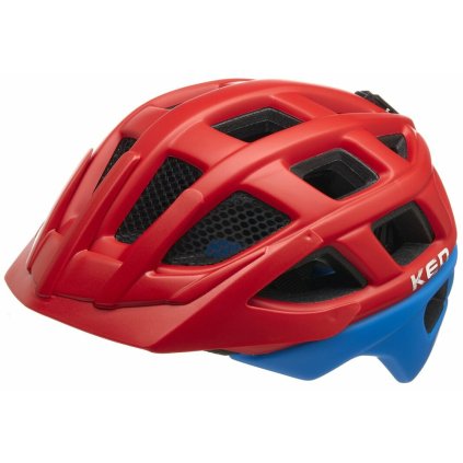 přilba KED Kailu S fiery red blue matt 49-53 cm (Barva červená, Velikost S)