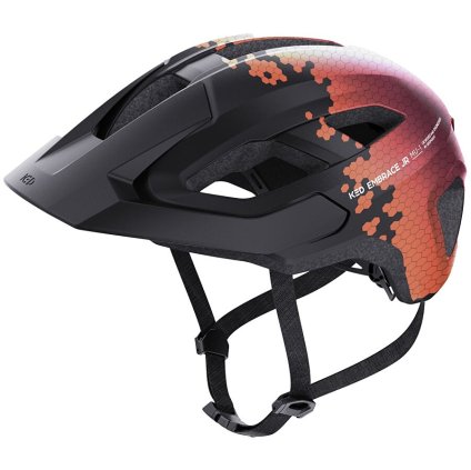 přilba KED Embrace Jr. S/M Black Maroon Red Matt 52-58 cm (Barva černá, Velikost S/M)