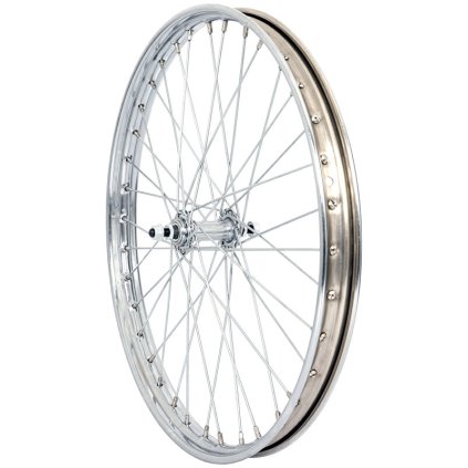 zapletené kolo 2 1/4-19 Fe na káru chrom (Velikost 19")
