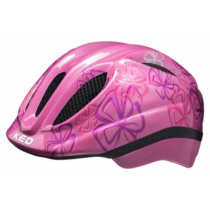 přilba KED Meggy II Trend XS pink flower 44-49 cm (Barva růžová, Velikost XS)