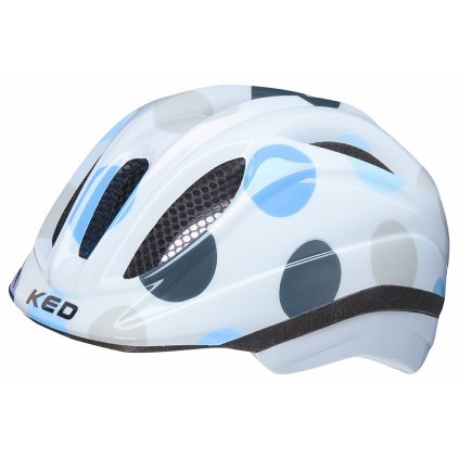 přilba KED Meggy II Trend S dots deep blue 46-51 cm (Barva bílá, Velikost S)