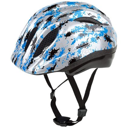 přilba KED Meggy II K-Star S/M Pixel Blue 49-53 cm (Barva stříbrná, Velikost S/M)