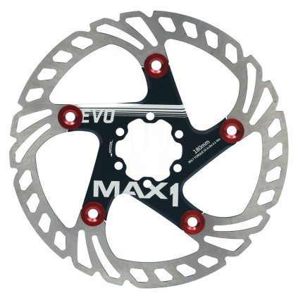 brzdový kotouč MAX1 Evo 180 mm černý (Barva 6 děr, Velikost 180 mm)