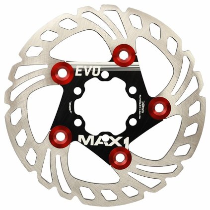 brzdový kotouč MAX1 Evo 140 mm černý (Barva 6 děr, Velikost 140 mm)