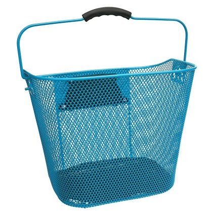 koš přední oválný s klipem a držadlem modrý (Barva modrá)