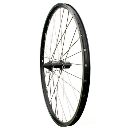 zapletené kolo 26" MAX1 V-brake zadní 8-11sp. černé/stříbrné (Barva černá, Velikost 26")