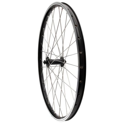 zapletené kolo 24" MAX1 V-brake přední černé/stříbrné (Barva černá, Velikost 24")