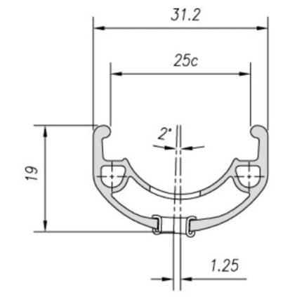 ráfek MACH1 29" Maxx disc 32děr/černý