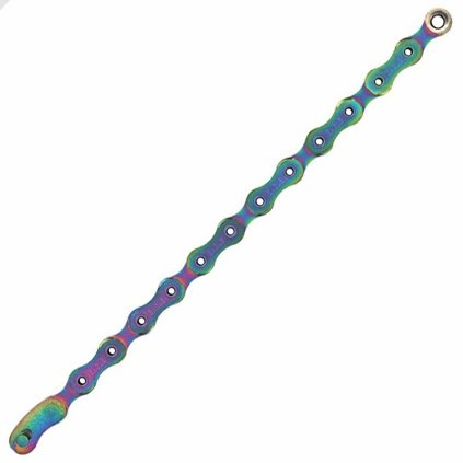 řetěz SRAM 12 speed PC XX1 Eagle HollowPin 126 čl.+ spojka PowerLock Flowlink rainbow (Velikost 12sp)