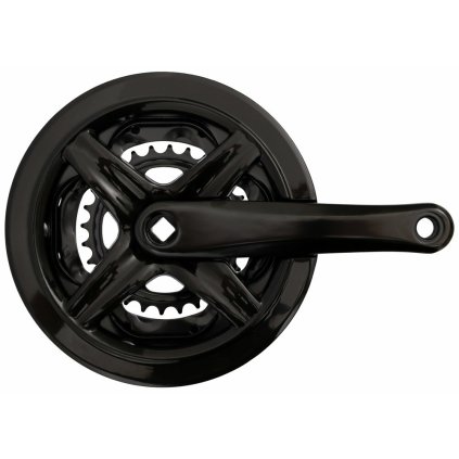 kliky Al 48-38-28 zubů, 170mm, černé s krytem (Barva černá)