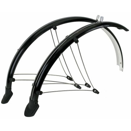 blatníky set OLYMPIK 28"/29" MTB/Trek, 56 mm, černé (Barva černá, Velikost 28")