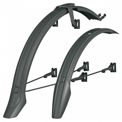 blatníky SKS Veloflexx 65 26-27,5" včetně vzpěr, černé (Barva černá, Velikost 26-27,5")