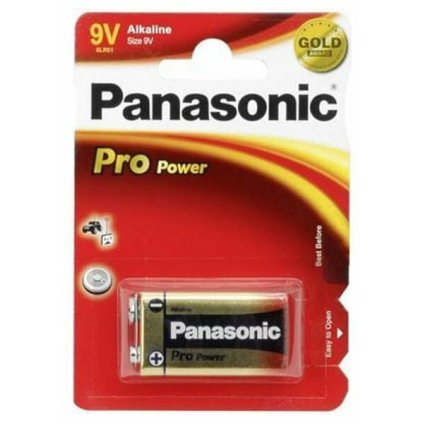 alkalická baterie 9V 6LR61 Panasonic/Greenceel/Varta blistr 1 ks