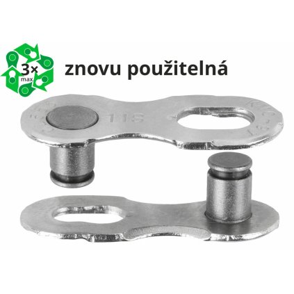 spojka řetězu KMC 11R EPT povrch, šedý, 2 ks na blistru, cena za balení