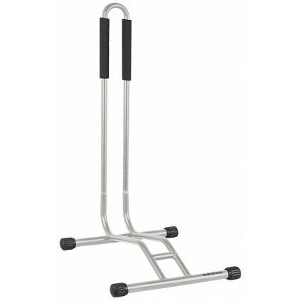stojan výstavní pro kola 12"-29" stříbrný (Barva černá)