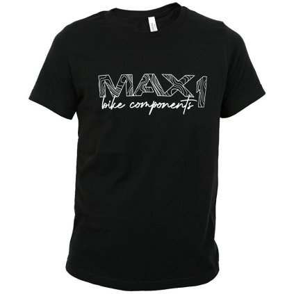 triko MAX1 logo vel. XXL (Barva černá, Velikost XXL)