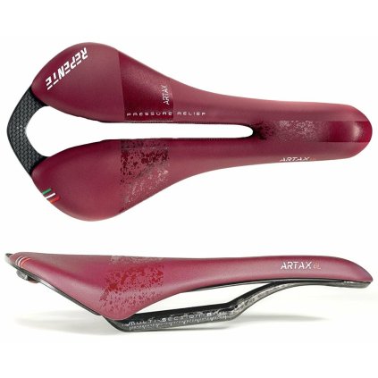 sedlo REPENTE Artax GL bordó / 132 mm / 165 g (Barva vínová)