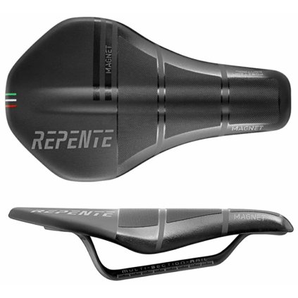 sedlo triatlonové REPENTE Magnet / 140 mm / 135 g (Barva černá)