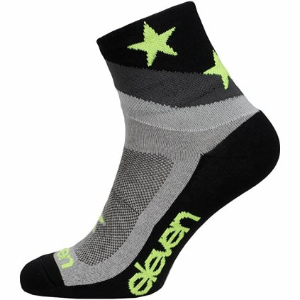 ponožky ELEVEN Howa Star Grey vel.46-48 (XL) šedé/černé/žluté (Barva šedá, Velikost XL)