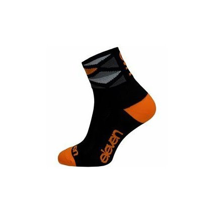 ponožky ELEVEN Howa Rhomb Orange vel. 36-38 (S) černé/orange (Velikost S)