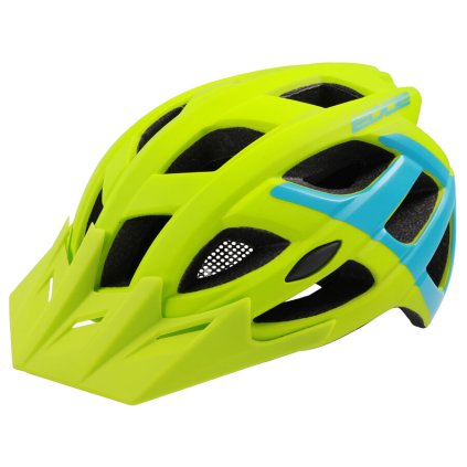 přilba RM Edge zeleno/modrá vel. M/L 58-61cm (Barva modrá, Velikost M)