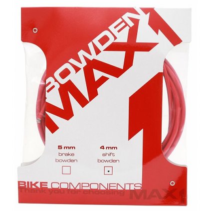 bowden MAX1 4 mm červený balení 3 m