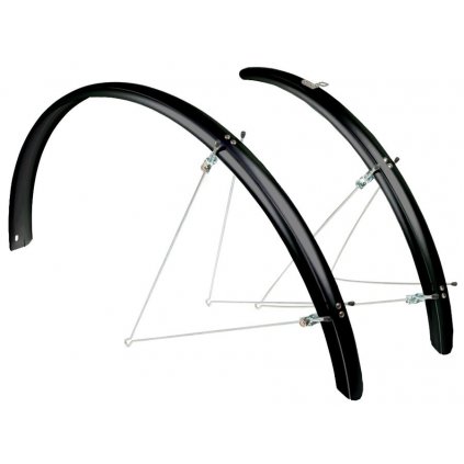 blatníky set OLYMPIK 26" MTB/Trek, 58 mm, černé