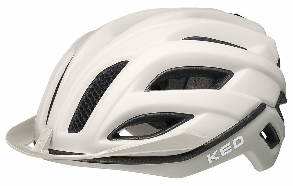 přilba KED Champion Visor M ash light matt 52-57 cm Barva: krémová, Velikost: M
