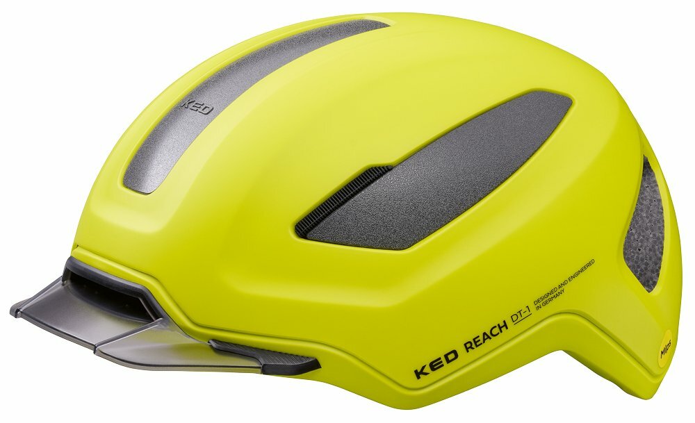 přilba KED Reach DT-1 MIPS M yellow green matt 54-58 cm Barva: fluo žlutá, Velikost: M
