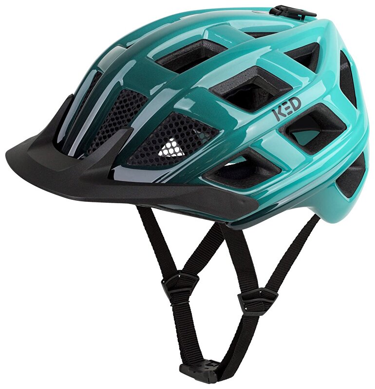 přilba KED Crom M Mint Black Matt 52-58 cm Barva: Černá, Velikost: M