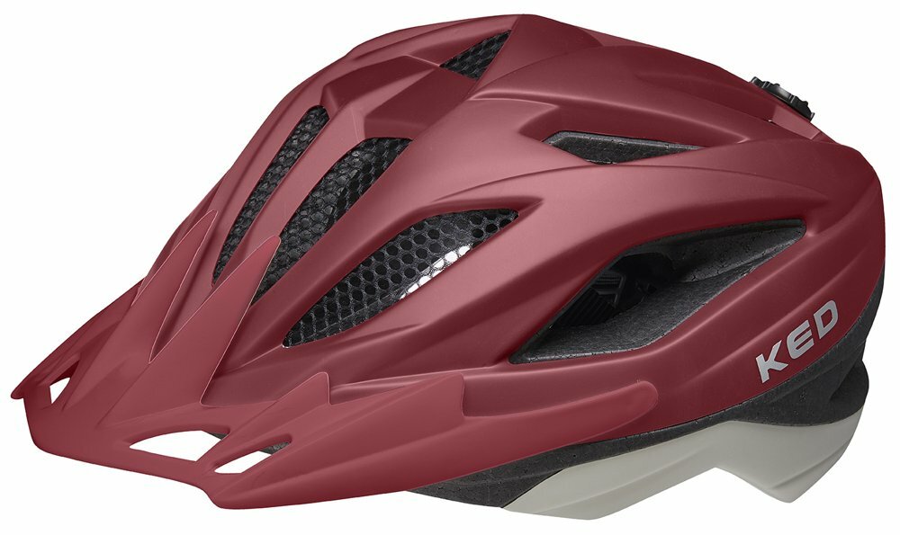 přilba KED Street Junior Pro S merlot ash matt 49-55 cm Barva: vínová, Velikost: S