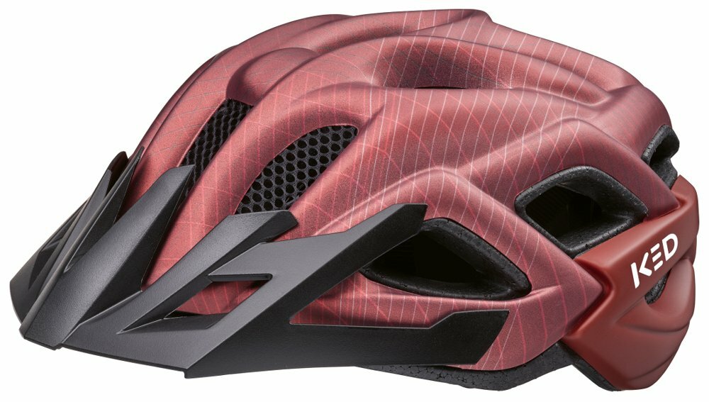 přilba KED Status Junior S maroon red matt 49-54 cm Velikost: S