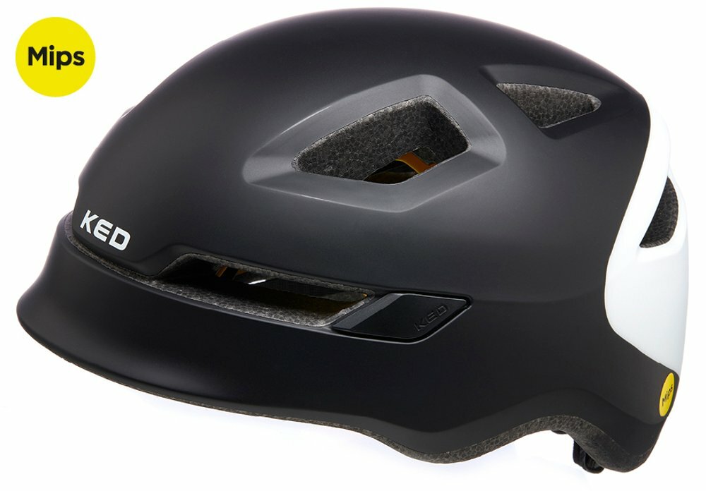 přilba KED Pop Mips S black white 48-52 cm Barva: Černá, Velikost: S