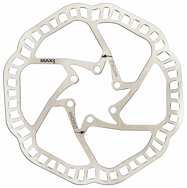 brzdový kotouč MAX1 160 mm Barva: 6 děr, Velikost: 160 mm