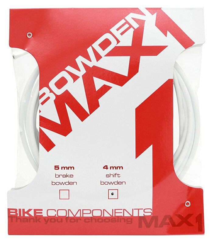 bowden MAX1 4 mm bílý balení 3 m Barva: Bílá