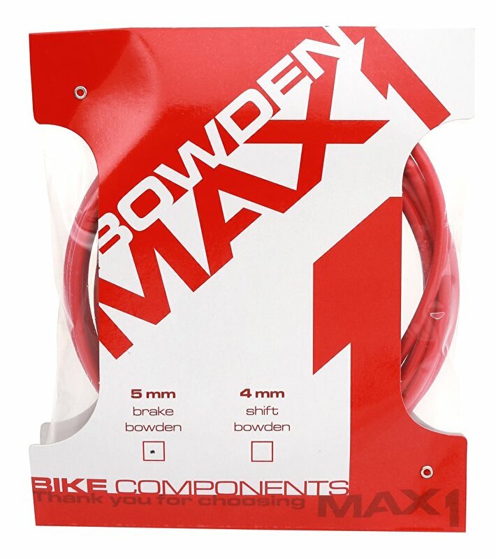 bowden MAX1 5 mm červený balení 3 m Barva: Červená