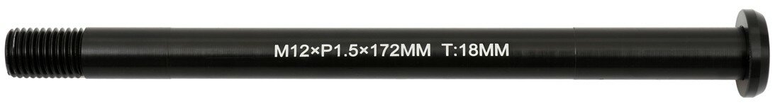 osa zadní MAX1 12/172 mm, závit M12x1,5 černá Barva: Černá, Velikost: 172