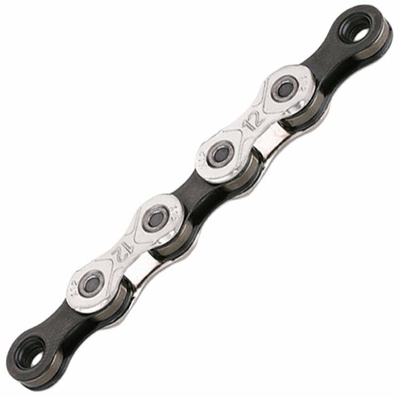 řetěz KMC X-12 Ni černo/stříbrný balení PE 126 čl. Barva: Stříbrná, Velikost: 12sp