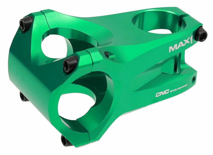 představec MAX1 Enduro CNC 60/0°/35 mm zelený Barva: Zelená