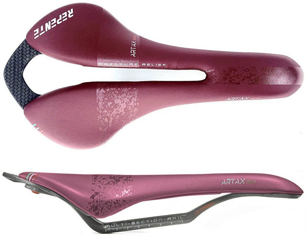 sedlo REPENTE Artax GLM bordó / 142 mm / 160 g Barva: vínová