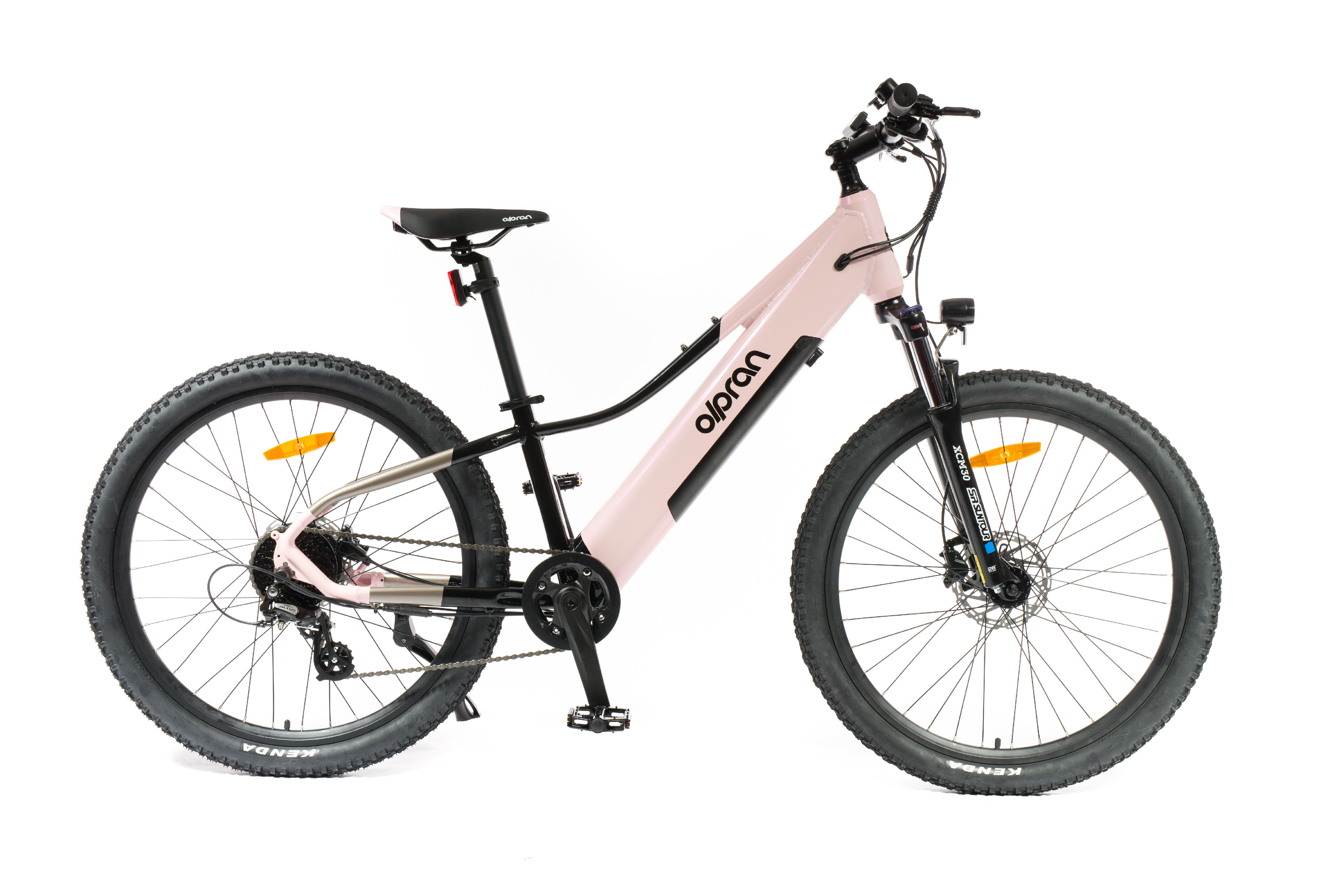26" E-MTB Olpran Pluma růžová/černá/šedá