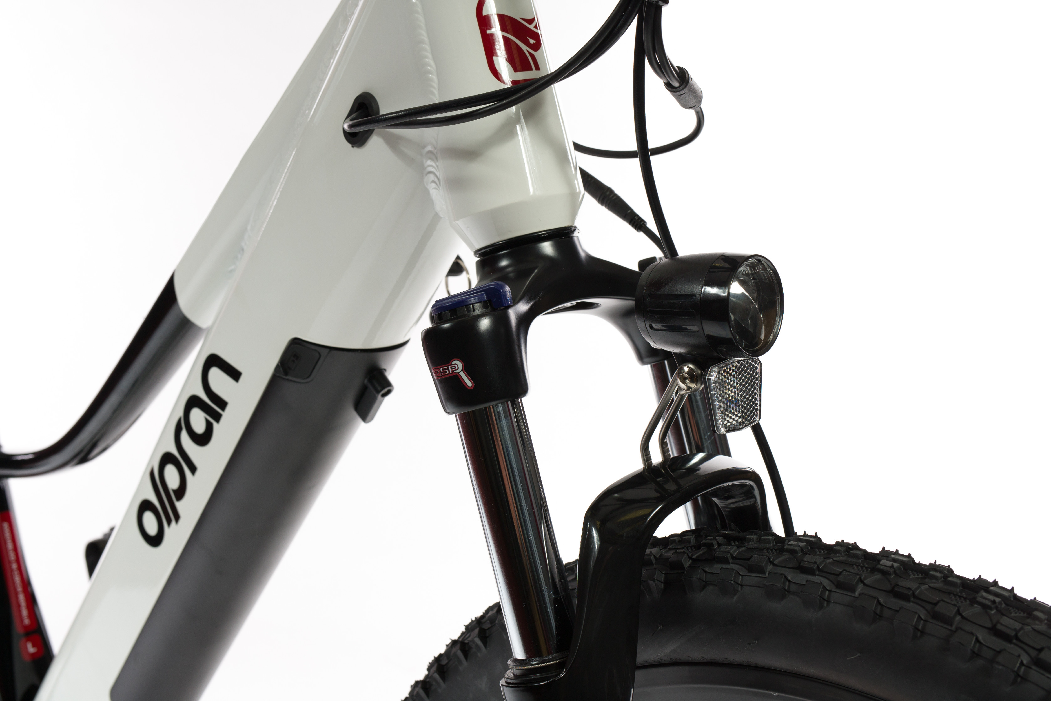26" E-MTB Olpran Pluma  bílá/černá/červená (obrázek 16)