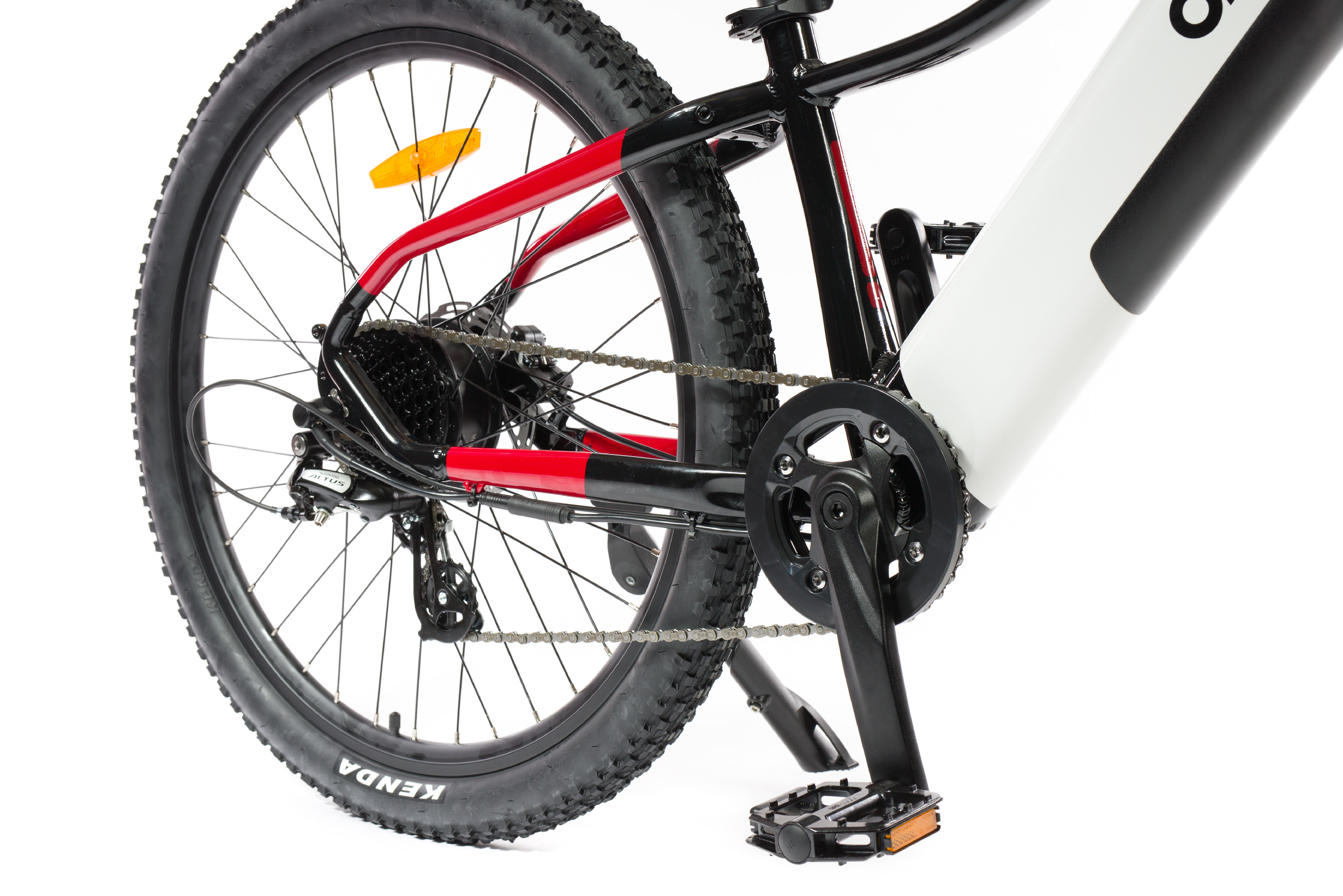 26" E-MTB Olpran Pluma  bílá/černá/červená (obrázek 17)
