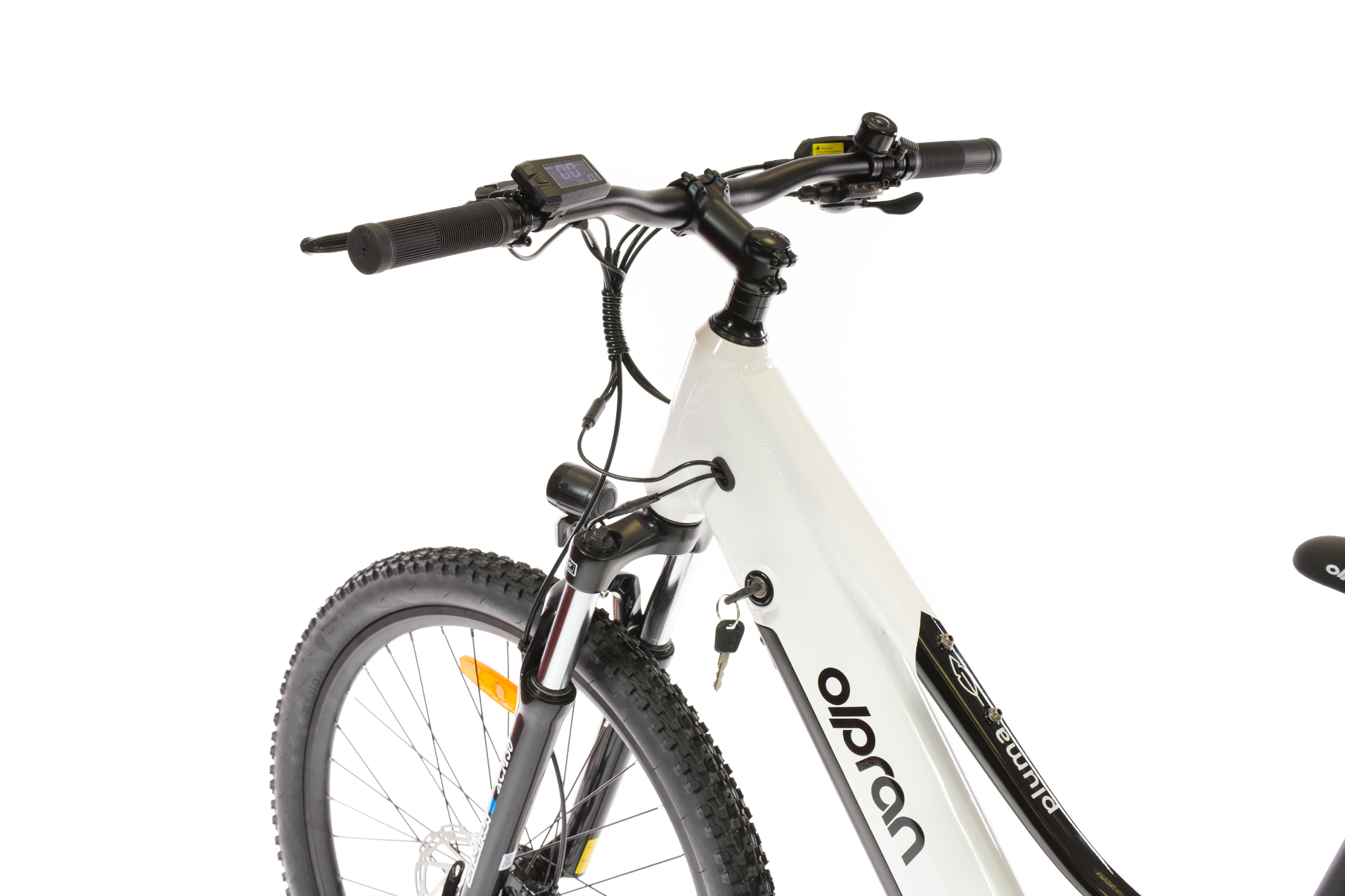 26" E-MTB Olpran Pluma  bílá/černá/červená (obrázek 20)