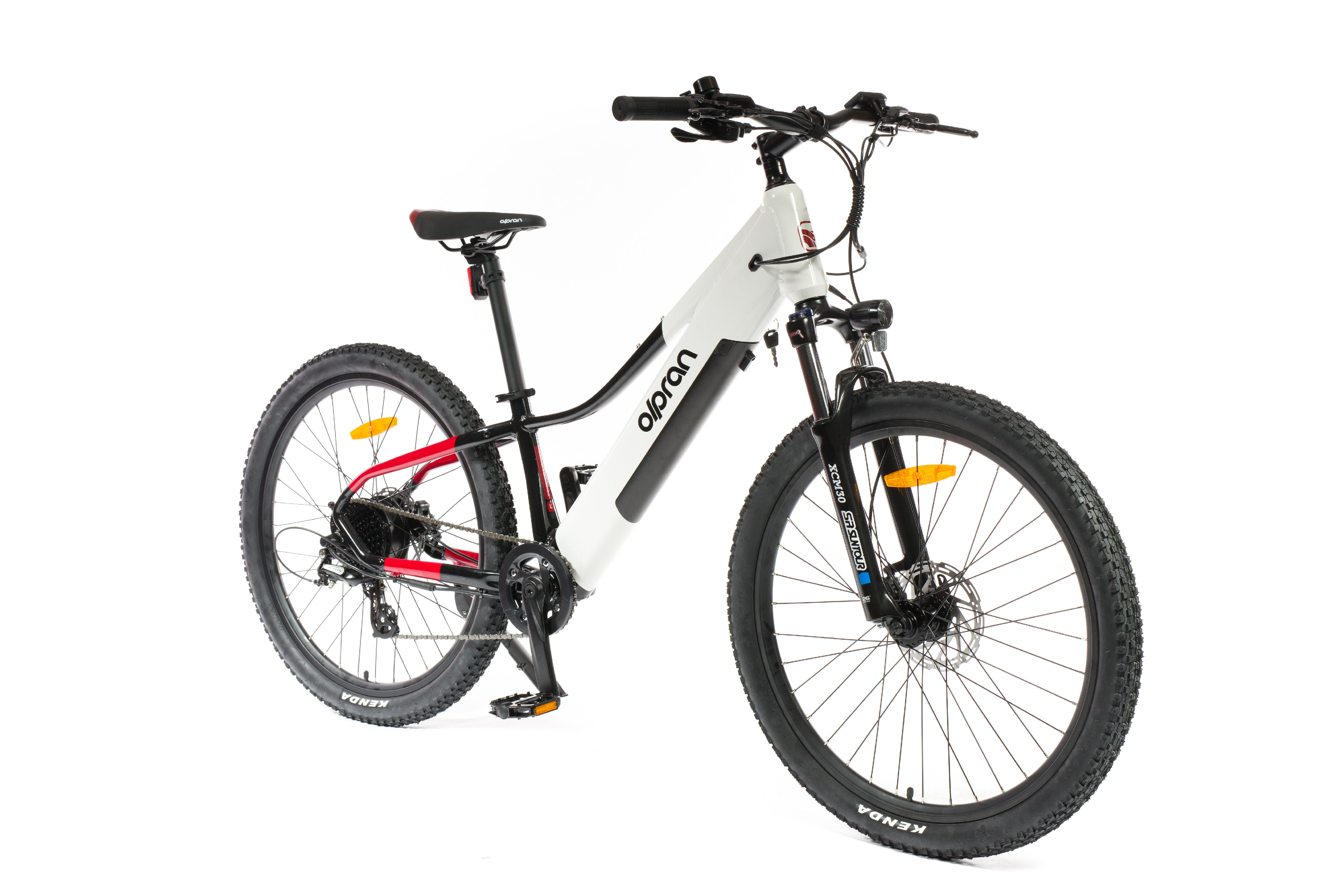 26" E-MTB Olpran Pluma  bílá/černá/červená (obrázek 11)