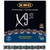 řetěz KMC X-9.93 stř/šedý v krabičce 114 čl. (Velikost 9sp)