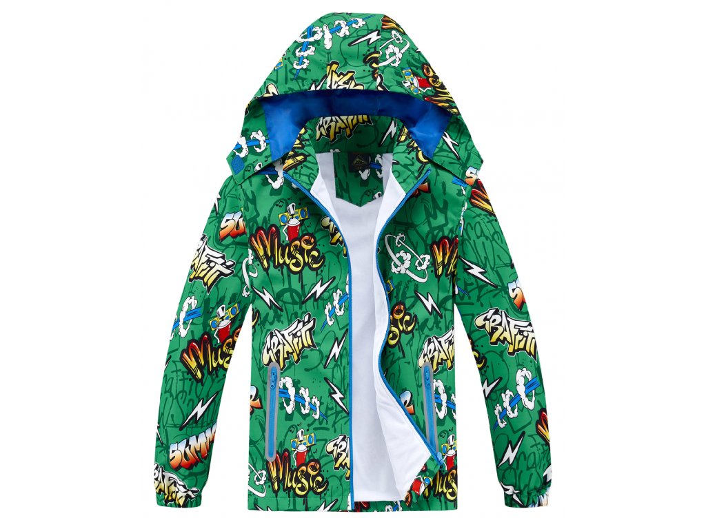Chlapecká jarní, podzimní bunda - KUGO B2872, zelená Barva: Zelená, Velikost: 116
