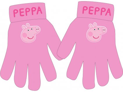 Dívčí rukavice - Prasátko Peppa 52421059, růžová