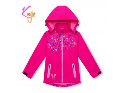 Dívčí softshellová bunda - KUGO HK3123, růžová